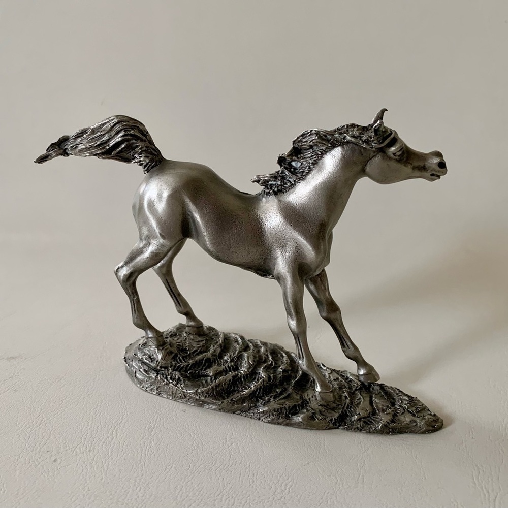 Vintage Desert Beauty Metal Figurine By Lorn Mc Kean Pewter 1982